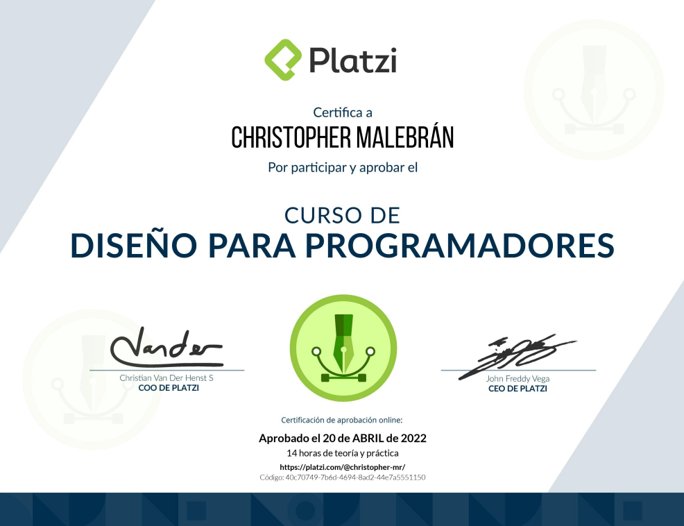 Certification