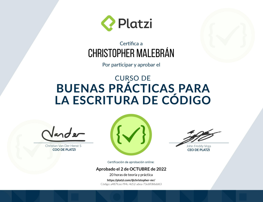 Certification